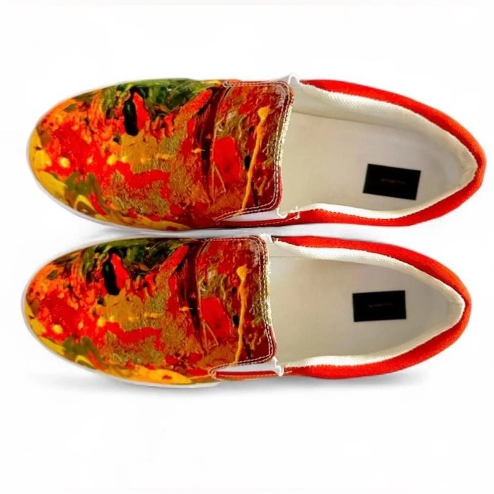 Custom Made Slip-On Canvas Sneakers by Denise Antoinette - Picture 2 of 5